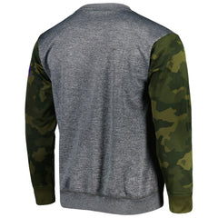 Philadelphia 76ers Camo Stitched Sweatshirt Heather Charcoal - NBA