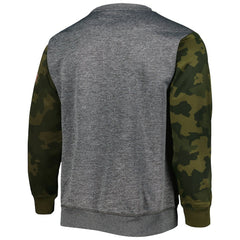 Brooklyn Nets Camo Stitched Sweatshirt Heather Charcoal - NBA