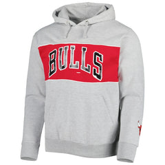Chicago Bulls Wordmark French Terry Pullover Hoodie Heather Gray - NBA