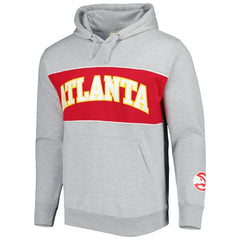 Atlanta Hawks Wordmark French Terry Pullover Hoodie Heather Gray - NBA