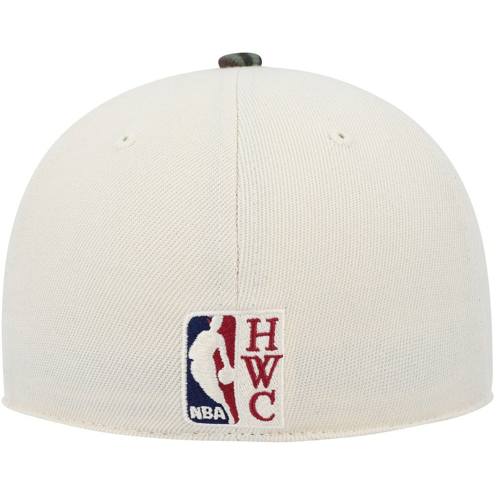 Philadelphia 76ers Hardwood Classics 1976 NBA All-Star Game Off White Camo Fitted Hat Cream/Camo - NBA