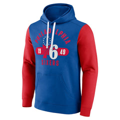 Philadelphia 76ers Big & Tall Bold Attack Pullover Hoodie Royal/Red - NBA