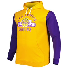 Los Angeles Lakers Big & Tall Bold Attack Pullover Hoodie Gold/Purple - NBA
