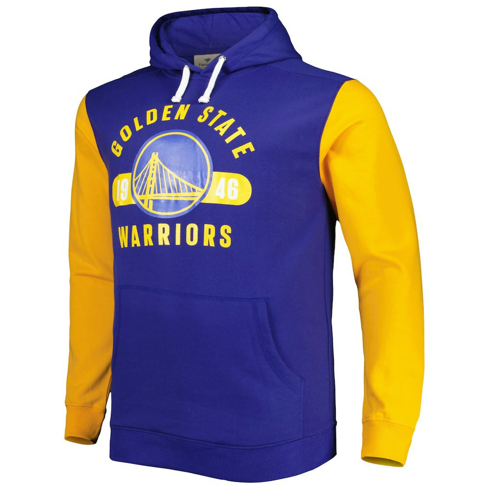 Golden State Warriors Big & Tall Bold Attack Pullover Hoodie Royal/Gold - NBA