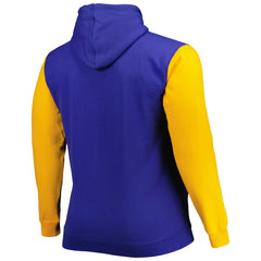 Golden State Warriors Big & Tall Bold Attack Pullover Hoodie Royal/Gold - NBA