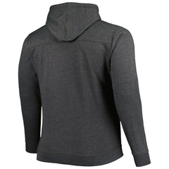 Brooklyn Nets Big & Tall Down and Distance Full-Zip Hoodie Heathered Black - NBA
