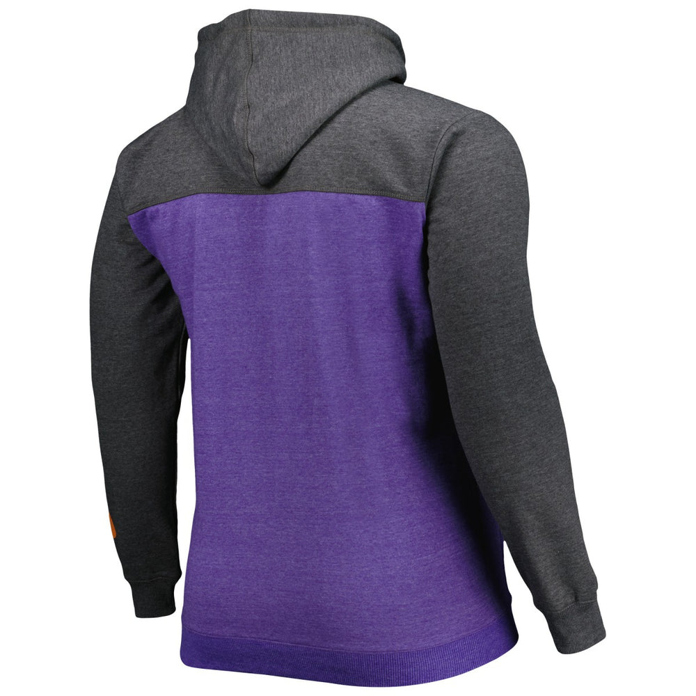 Phoenix Suns Big & Tall Down and Distance Full-Zip Hoodie Purple/Heathered Black - NBA