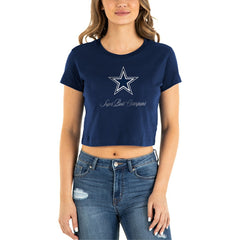 Dallas Cowboys New Era Women's Historic Champs T-Shirt Navy | NFL