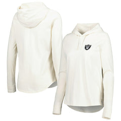 Las Vegas Raiders Women's Ashby Isles Jersey Pullover Hoodie Cream | Tommy Bahama