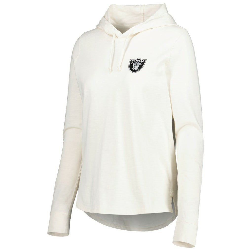 Las Vegas Raiders Women's Ashby Isles Jersey Pullover Hoodie Cream | Tommy Bahama