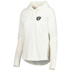 Las Vegas Raiders Women's Ashby Isles Jersey Pullover Hoodie Cream | Tommy Bahama