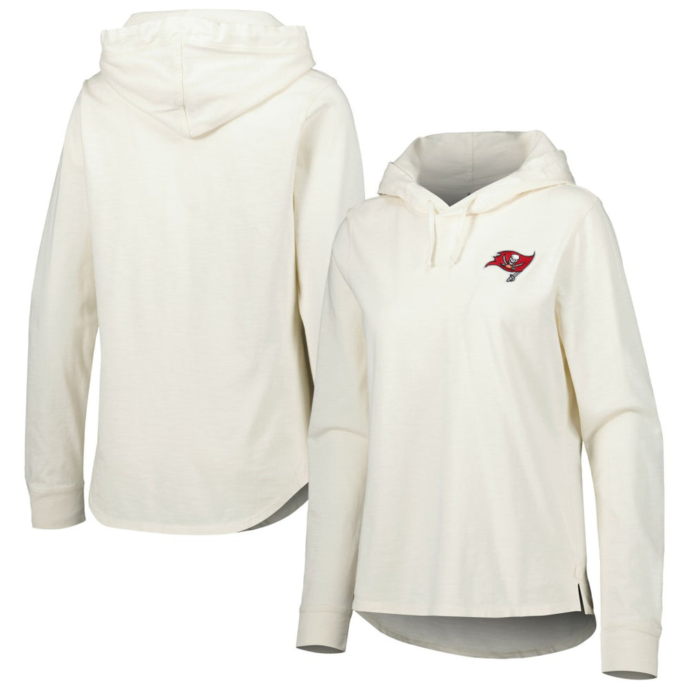 Tampa Bay Buccaneers Women's Ashby Isles Jersey Pullover Hoodie Cream | Tommy Bahama