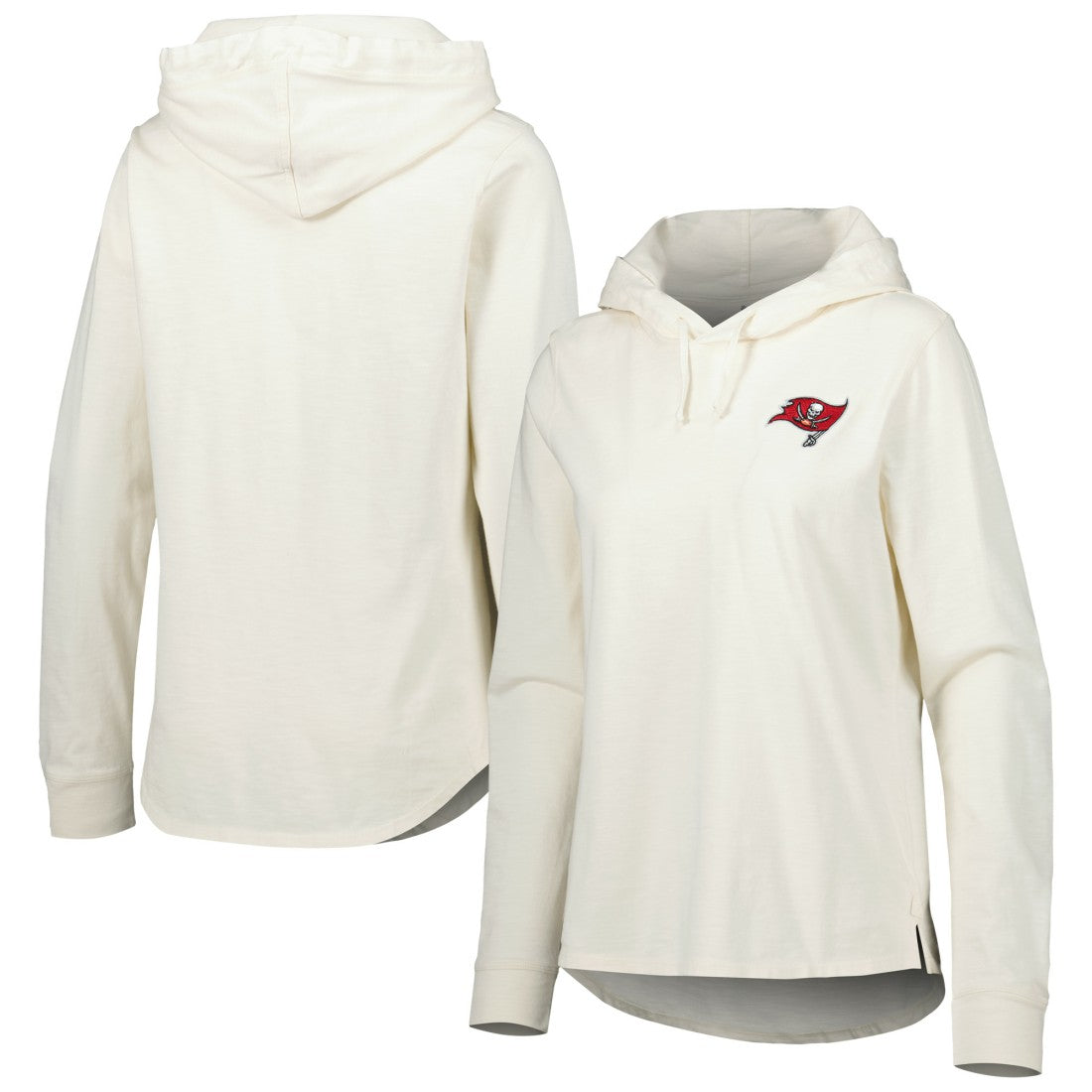 Tampa Bay Buccaneers Women's Ashby Isles Jersey Pullover Hoodie Cream | Tommy Bahama