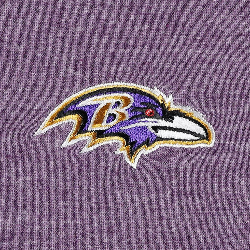 Baltimore Ravens Women's Sport Sun Fade Full-Zip Sweatshirt Heathered Purple | Tommy Bahama