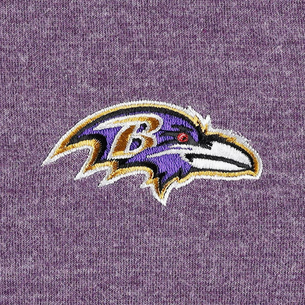 Baltimore Ravens Women's Sport Sun Fade Full-Zip Sweatshirt Heathered Purple | Tommy Bahama