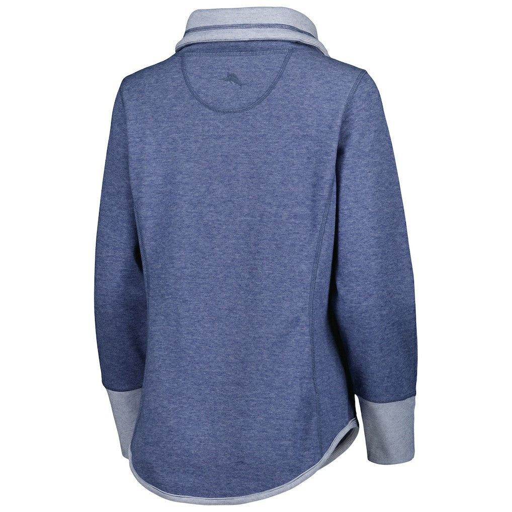 Buffalo Bills Women's Sport Sun Fade Full-Zip Sweatshirt Heathered Royal | Tommy Bahama