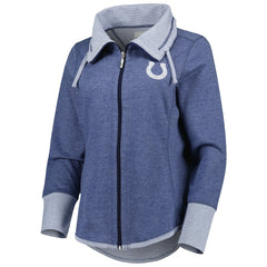Indianapolis Colts Women's Sport Sun Fade Full-Zip Sweatshirt Heathered Royal | Tommy Bahama
