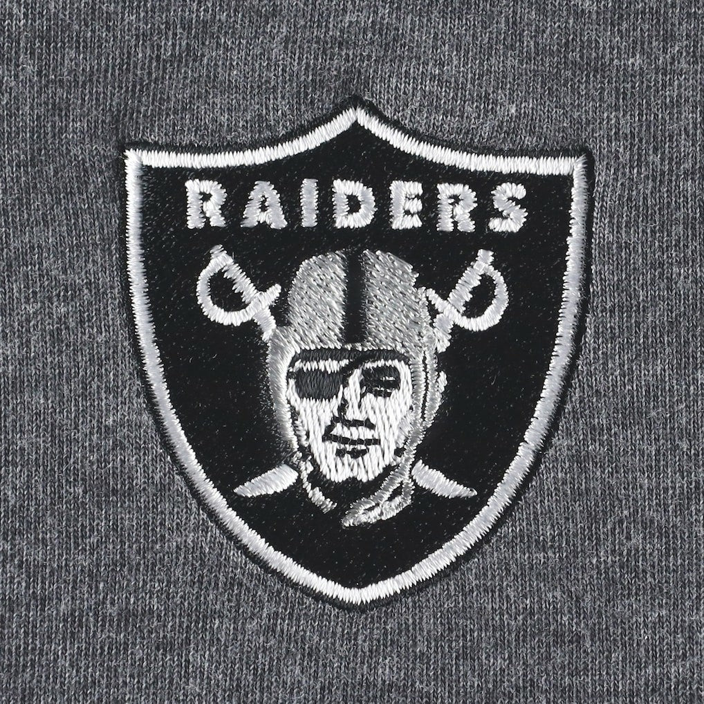 Las Vegas Raiders Women's Sport Sun Fade Full-Zip Sweatshirt Heathered Black | Tommy Bahama