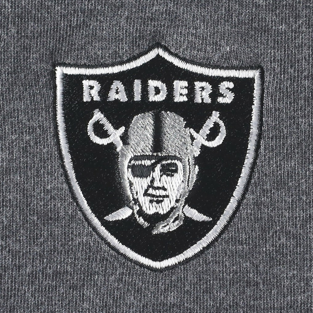 Las Vegas Raiders Women's Sport Sun Fade Full-Zip Sweatshirt Heathered Black | Tommy Bahama