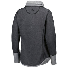 New Orleans Saints Women's Sport Sun Fade Full-Zip Sweatshirt Heathered Black | Tommy Bahama