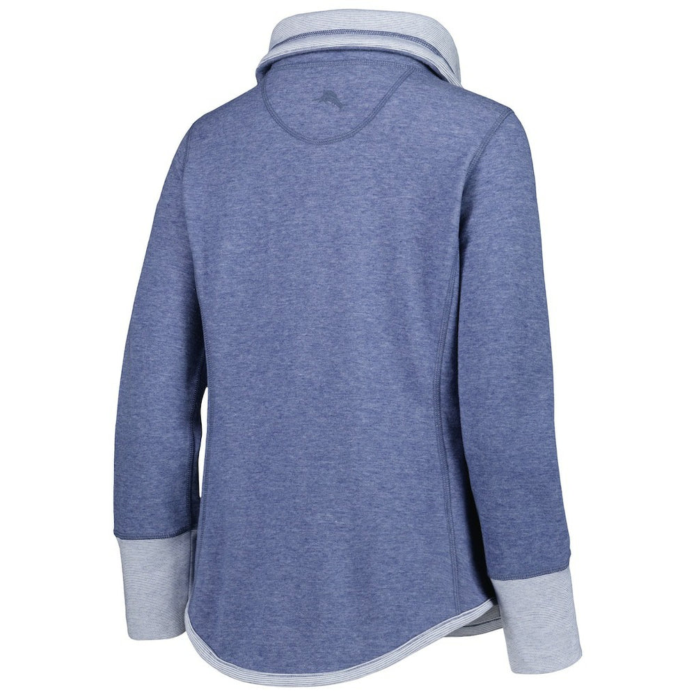 Seattle Seahawks Women's Sport Sun Fade Full-Zip Sweatshirt Heathered College Navy | Tommy Bahama