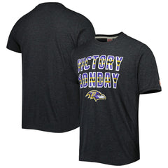 Baltimore Ravens Homage Victory Monday Tri-Blend T-Shirt Charcoal | NFL