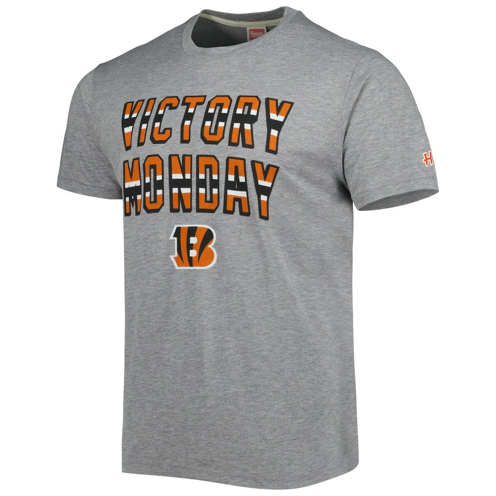 Cincinnati Bengals Homage Victory Monday Tri-Blend T-Shirt Gray | NFL