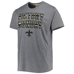 New Orleans Saints Homage Victory Monday Tri-Blend T-Shirt Gray | NFL
