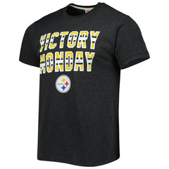 Pittsburgh Steelers Homage Victory Monday Tri-Blend T-Shirt Charcoal | NFL