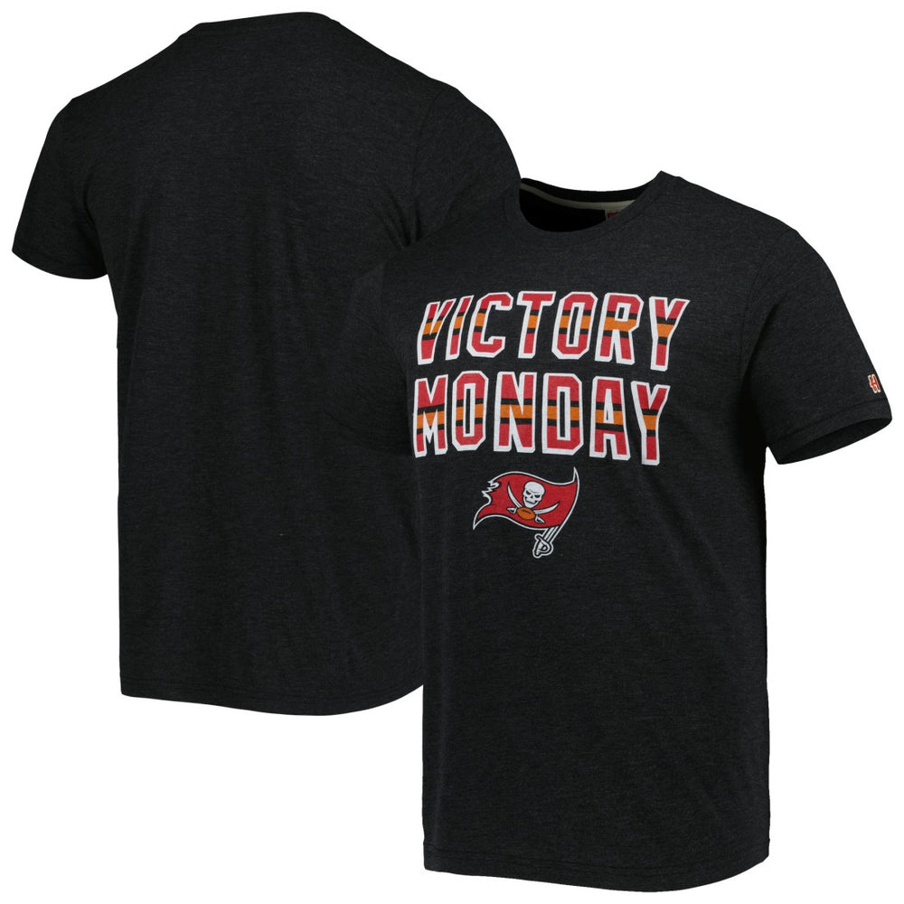 Tampa Bay Buccaneers Homage Victory Monday Tri-Blend T-Shirt Black | NFL