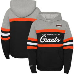 San Francisco Giants Mitchell & Ness Youth Cooperstown Collection Head Coach Pullover Hoodie - MLB