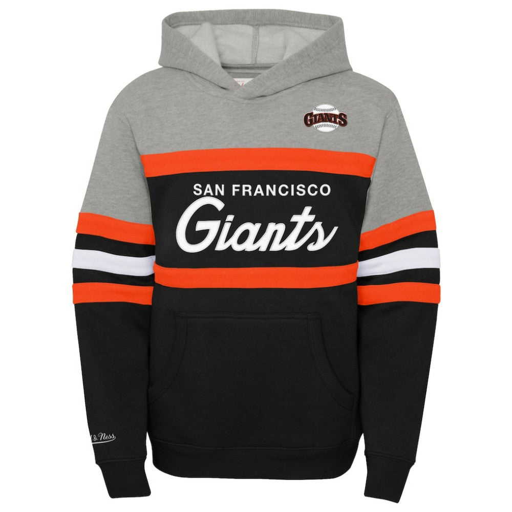 San Francisco Giants Mitchell & Ness Youth Cooperstown Collection Head Coach Pullover Hoodie - MLB