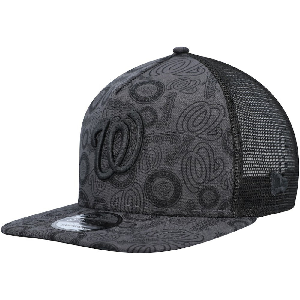 Washington Nationals New Era Repeat A-Frame 9FIFTY Trucker Snapback Hat - MLB