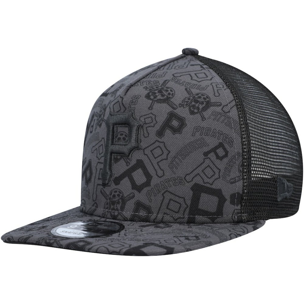 Pittsburgh Pirates New Era Repeat A-Frame 9FIFTY Trucker Snapback Hat - MLB