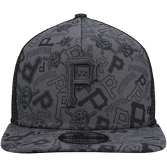Pittsburgh Pirates New Era Repeat A-Frame 9FIFTY Trucker Snapback Hat - MLB