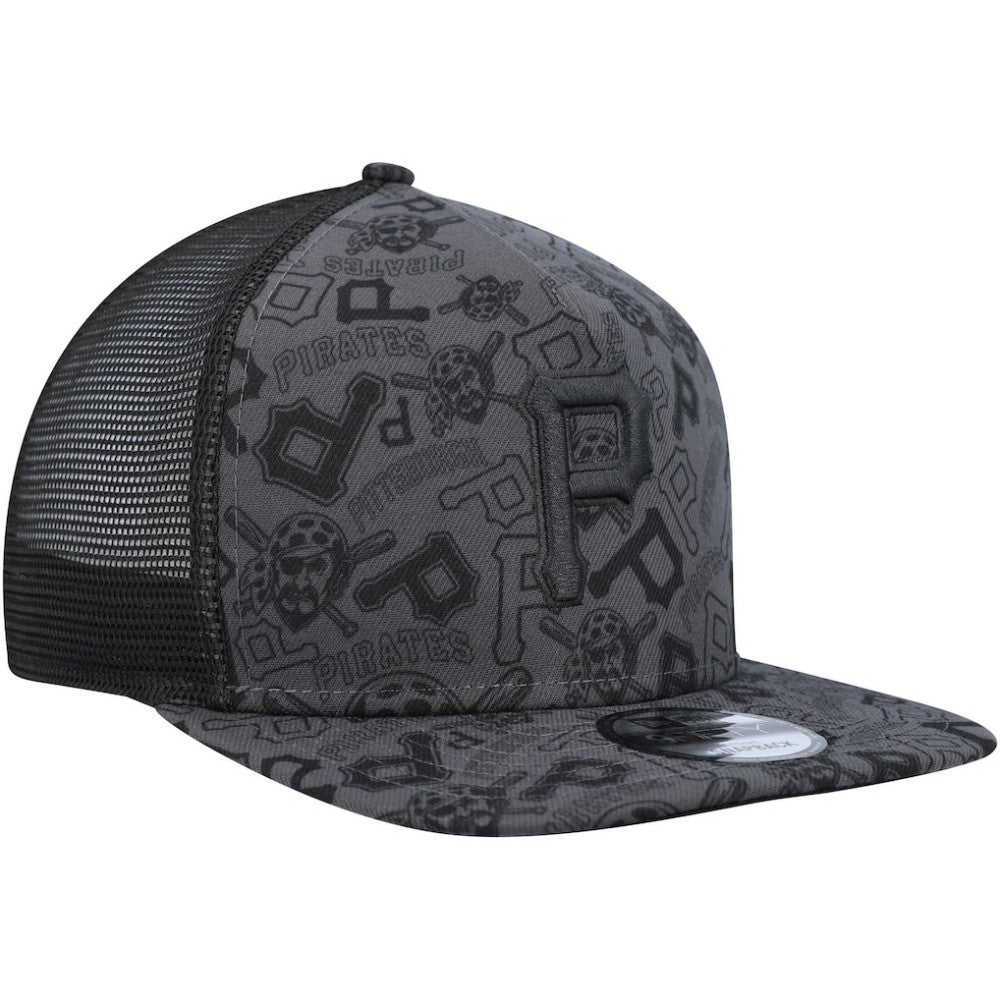 Pittsburgh Pirates New Era Repeat A-Frame 9FIFTY Trucker Snapback Hat - MLB