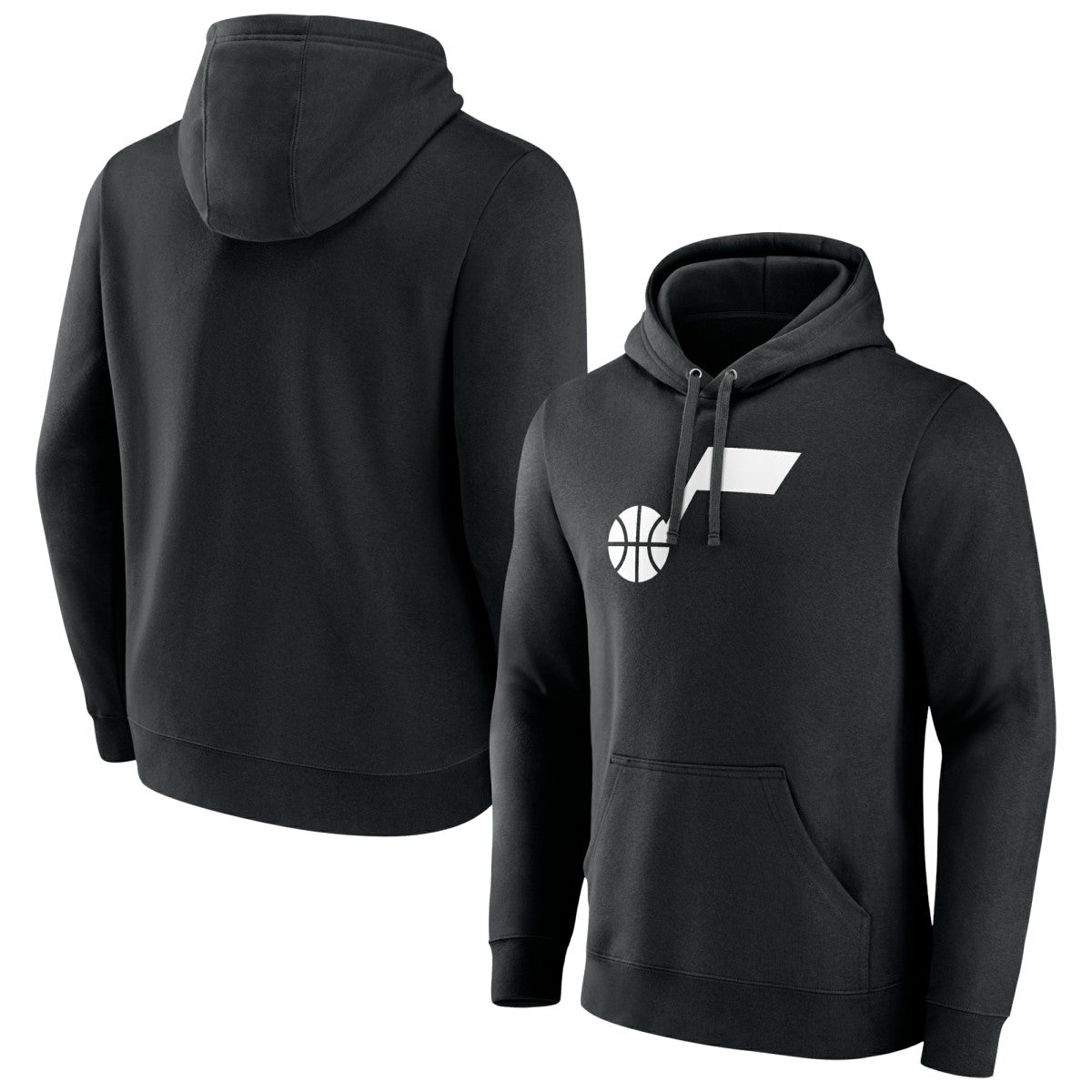 Utah Jazz Primary Logo Pullover Hoodie Black - NBA