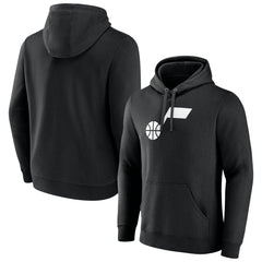 Utah Jazz Primary Logo Pullover Hoodie Black - NBA