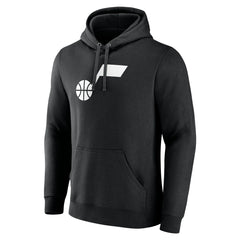Utah Jazz Primary Logo Pullover Hoodie Black - NBA