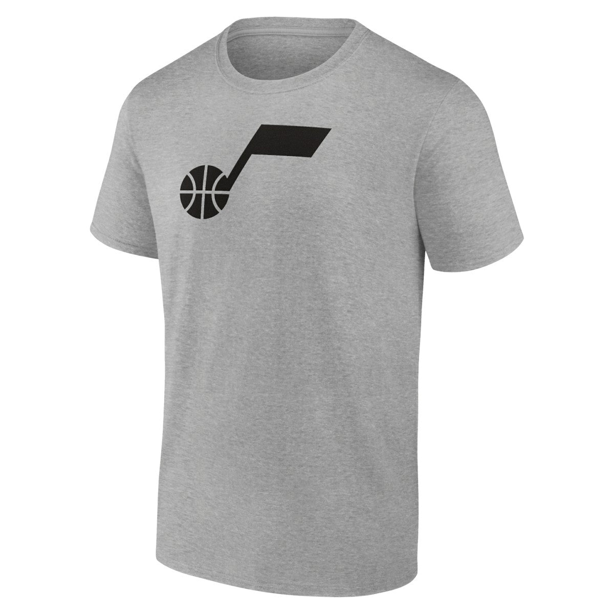 Utah Jazz Solid Primary Logo T-Shirt Heathered Gray - NBA