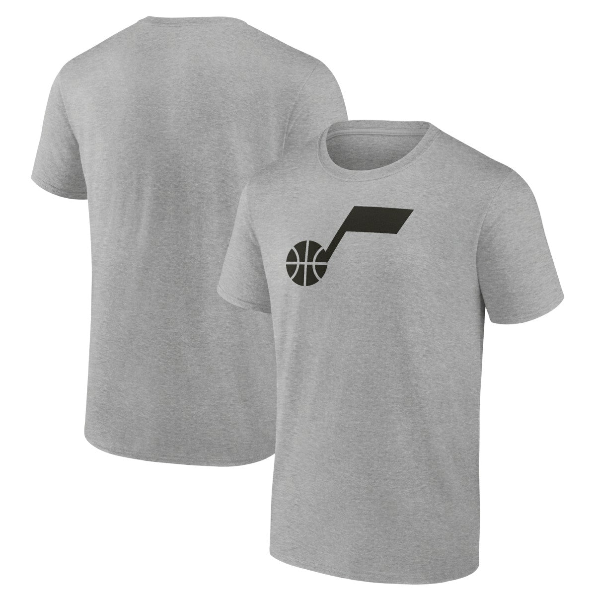 Utah Jazz Alternate Logo T-Shirt Heathered Gray - NBA