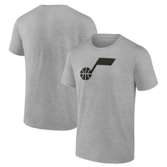 Utah Jazz Alternate Logo T-Shirt Heathered Gray - NBA