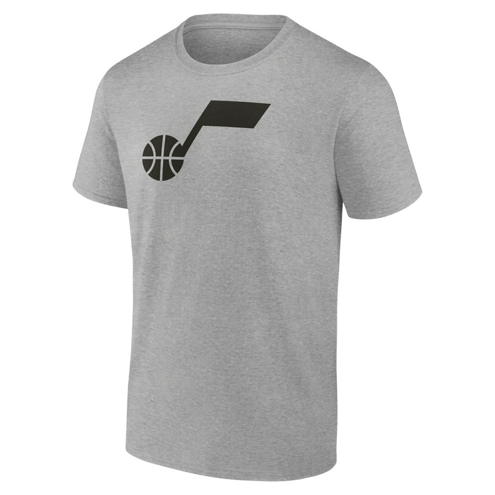 Utah Jazz Alternate Logo T-Shirt Heathered Gray - NBA