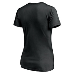 Utah Jazz Women's Primary Team Logo V-Neck T-Shirt Black - NBA