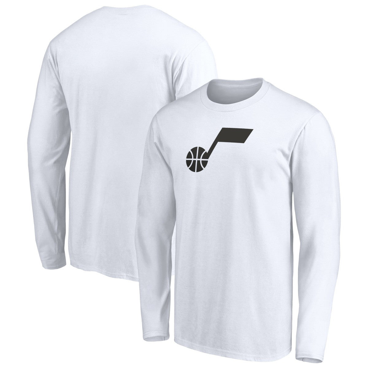 Utah Jazz Primary Logo Team Long Sleeve T-Shirt White - NBA