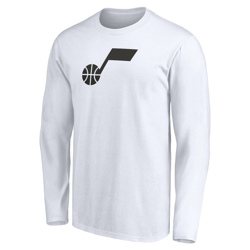 Utah Jazz Primary Logo Team Long Sleeve T-Shirt White - NBA