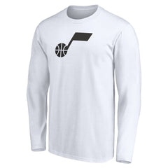 Utah Jazz Primary Logo Team Long Sleeve T-Shirt White - NBA