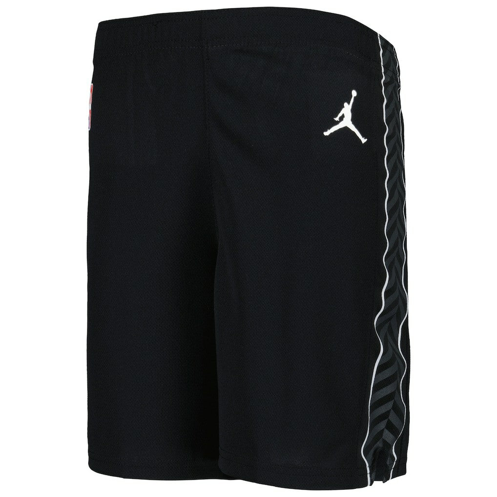 Brooklyn Nets Jordan Brand Preschool Statement Edition Team Replica Shorts Black - NBA