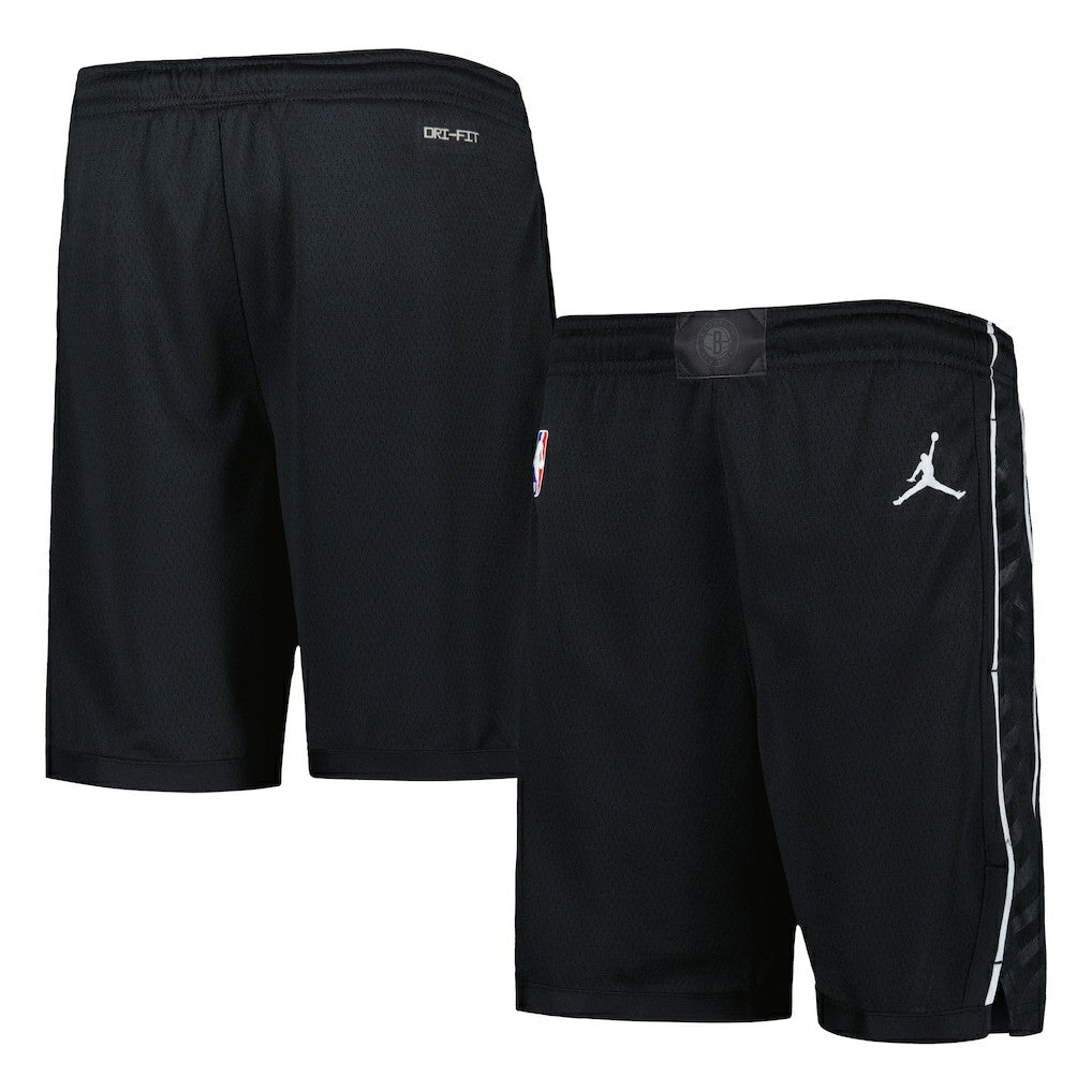 Brooklyn Nets Jordan Brand Youth Authentic Statement Edition Swingman Shorts Black - NBA