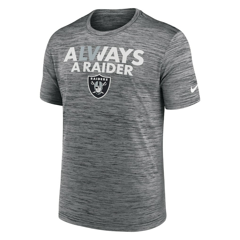 Las Vegas Raiders Local Velocity T-Shirt Anthracite | Nike for Sale